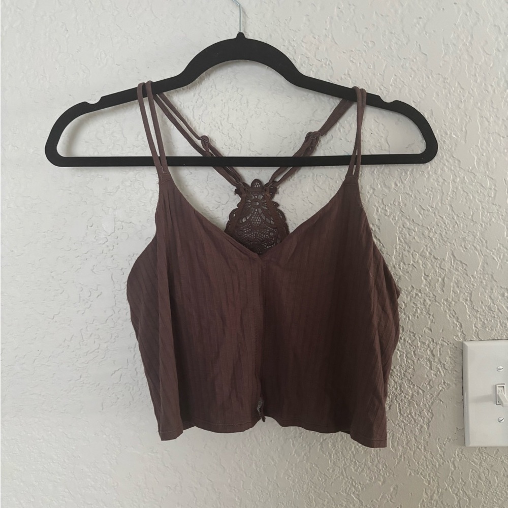 Aerie Real Me Brown Tank top!